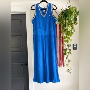 Juicy Couture Royal Blue Terry Cloth Cropped Capri
Wide Leg Jumpsuit L Large